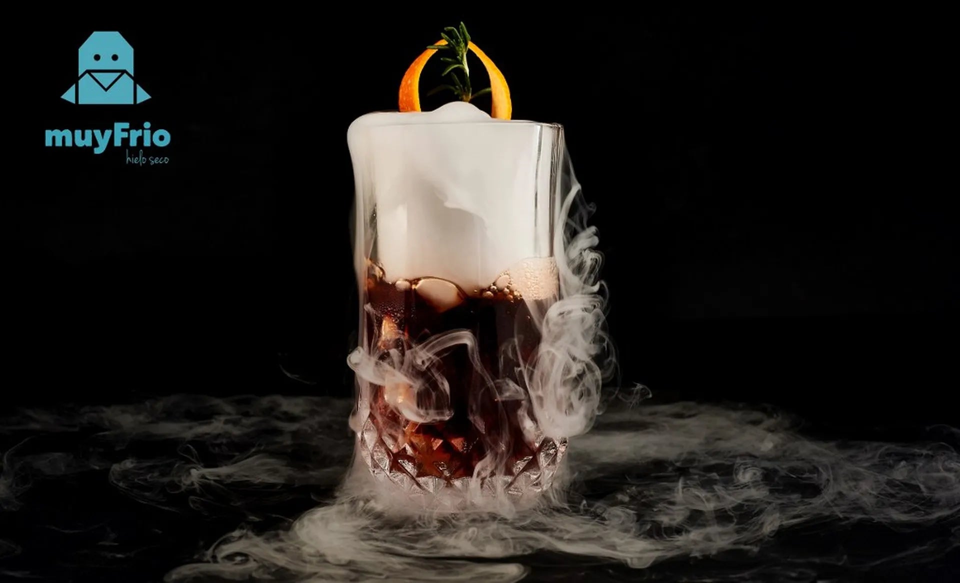 Efecto humo en coctelería con hielo seco ❄️ muyFrio